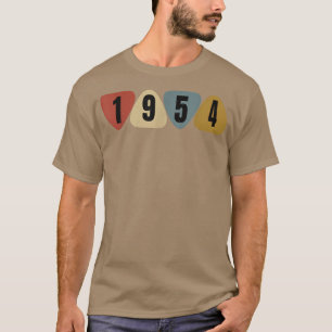 Geboren 1954 Gitarrist Plektrum Music Geburtstag T-Shirt