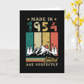 Geboren 1954 karte (Gelbe Blume)