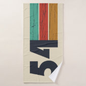 geboren 1954 Vintager Geburtstag Badehandtuch (Badehandtuch)