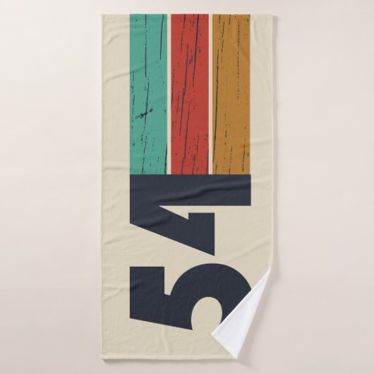 geboren 1954 Vintager Geburtstag Badehandtuch (Badehandtuch)