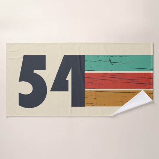 geboren 1954 Vintager Geburtstag Badehandtuch (Badehandtuch)