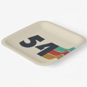 geboren 1954 Vintager Geburtstag Pappteller (Gewinkelt)