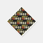 Geboren 1955 70. Geburtstag Serviette (Ecke)