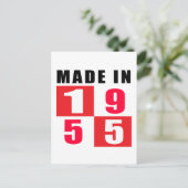 Geboren 1955 postkarte (Stehend Vorderseite)