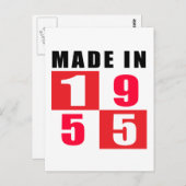 Geboren 1955 postkarte (Vorne/Hinten)