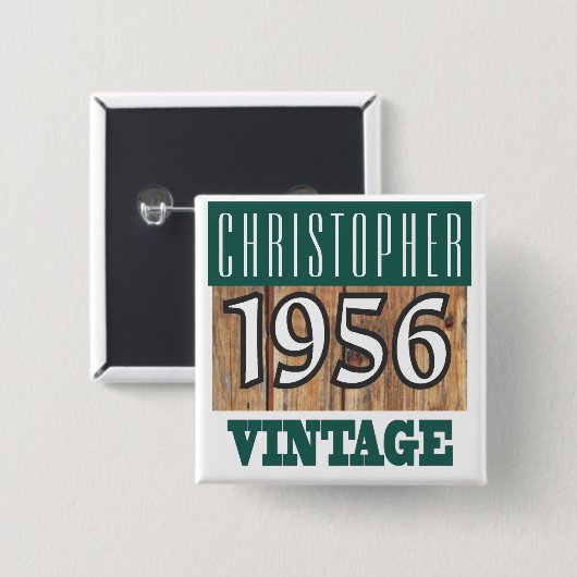 Geboren 1956 button (Vorne & Hinten)