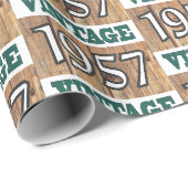 Geboren 1957 Geschenkpapier (Rolleneckpunkt)