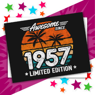 Geboren 1957 Limited Edition Retro Phantastisch se Postkarte