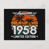 Geboren 1958 Limited Edition Retro Phantastisch se Postkarte (Vorderseite)