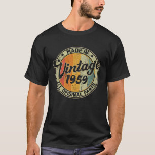 Geboren 1959 63 Geburtstag 63 Jahre alte Geschenke T-Shirt