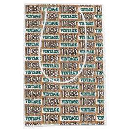 Geboren 1959 Mittelgeschenktasche Mittlere Geschenktüte