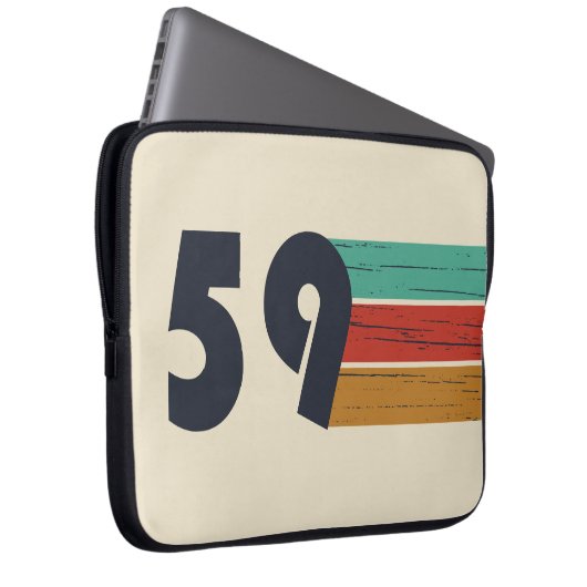 geboren 1959 Vintager Geburtstag Laptopschutzhülle (Vorne Rechts)