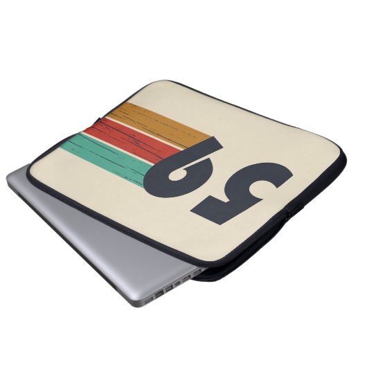 geboren 1959 Vintager Geburtstag Laptopschutzhülle (Vorne Knopf)