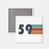 geboren 1959 Vintager Geburtstag Magnet (Vorderseite/Rückseite)