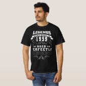 Geboren 1959 Vintager Geburtstag T-Shirt (Vorne ganz)