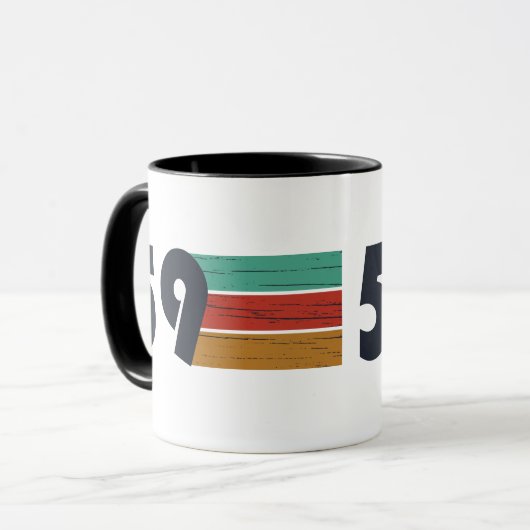geboren 1959 Vintager Geburtstag Tasse (Vorderseite Links)