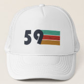 geboren 1959 Vintager Geburtstag Truckerkappe (Vorderseite)