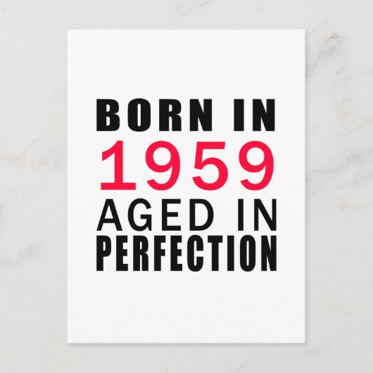Geboren 1959 volljährig postkarte (Vorderseite)