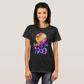 Geboren 1960 Disco Queen 70er 80er Birthday T-Shirt (Vorne ganz)