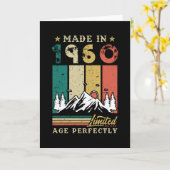 Geboren 1960 karte (Gelbe Blume)