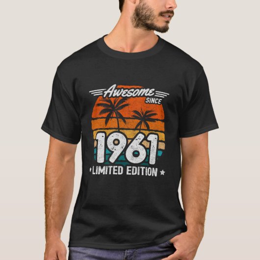 Geboren 1961 Limited Edition Retro Phantastisch se T-Shirt (Vorderseite)