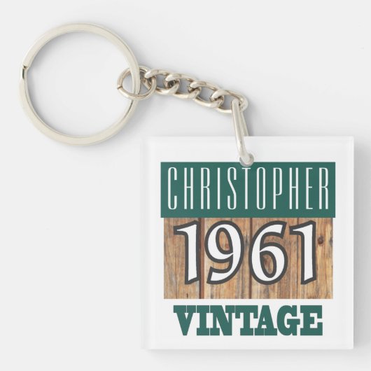 Geboren 1961 schlüsselanhänger (Vorderseite)