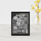 Geboren 1962 Geburtstagsspass Karte (Gelbe Blume)