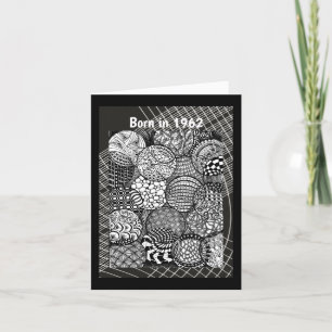 Geboren 1962 Geburtstagsspass Karte