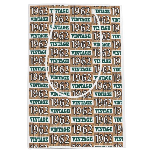 Geboren 1962 Mittelgeschenktasche Mittlere Geschenktüte (Vorderseite)