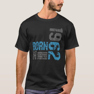 Geboren 1962 Vintag 60 Jahre Geburtstagsgrunge-Eff T-Shirt
