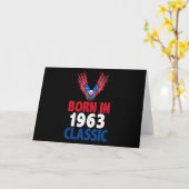 Geboren 1963 klassisch karte (Gelbe Blume)