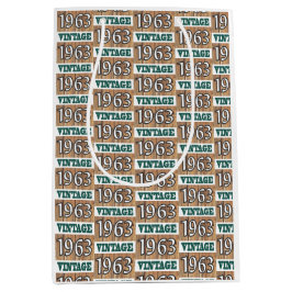 Geboren 1963 Mittelgeschenktasche Mittlere Geschenktüte