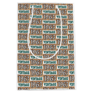 Geboren 1963 Mittelgeschenktasche Mittlere Geschenktüte