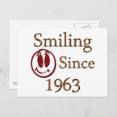 Geboren 1963 postkarte (Vorne/Hinten)