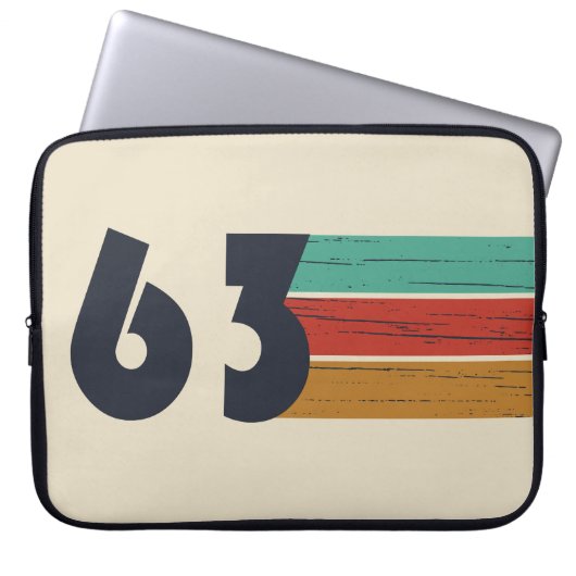 geboren 1963 Vintage Geburtstagsgeschenke Laptopschutzhülle (Vorderseite)
