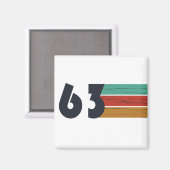 geboren 1963 Vintage Geburtstagsgeschenke Magnet (Vorderseite/Rückseite)