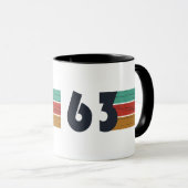 geboren 1963 Vintage Geburtstagsgeschenke Tasse (VorderseiteRechts)