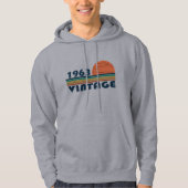 Geboren 1963 Vintager Geburtstag Hoodie (Vorderseite)