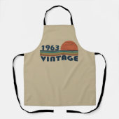 Geboren 1963 Vintager Geburtstag Schürze (Vorderseite)