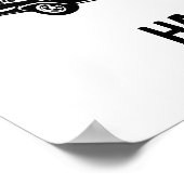 Geboren 1964 Fun Facts Birthday Poster (Ecke)