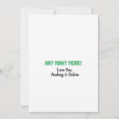 Geboren 1964 Fun Facts Flat Birthday Einladung (Rückseite)