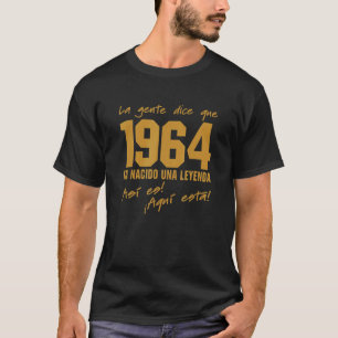 Geboren 1964 Geburtstagskleidung Vintag 1964 Feier T-Shirt