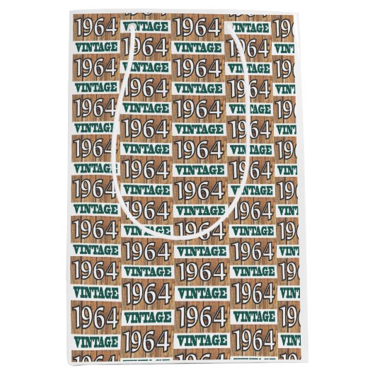 Geboren 1964 Mittelgeschenktasche Mittlere Geschenktüte (Vorderseite)