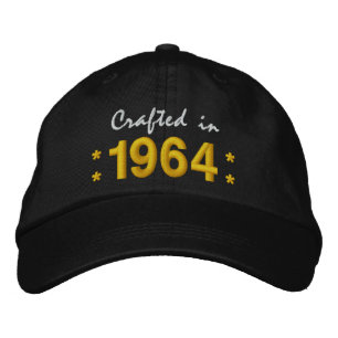 Geboren 1964 oder jedes Jahr 50. Geburtstag V03 BL Bestickte Kappe