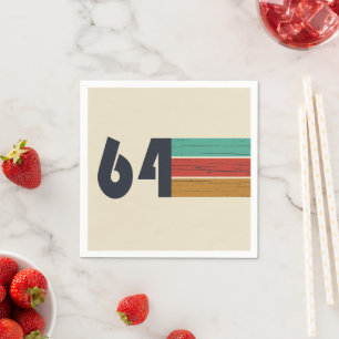 geboren 1964 Vintag 60. Geburtstag Serviette