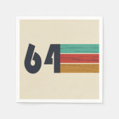 geboren 1964 Vintage Geburtstagsparty Serviette (Vorderseite)