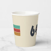 geboren 1964 Vintager Geburtstag Pappbecher (Links)