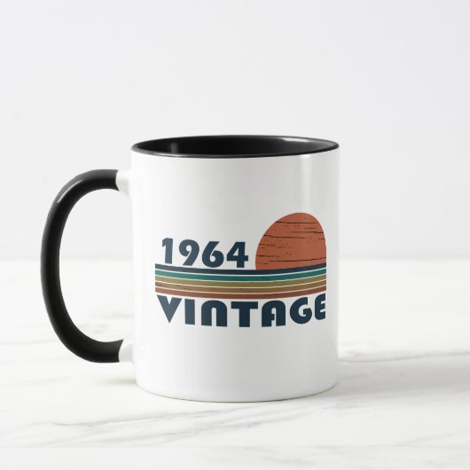 Geboren 1964 Vintager Geburtstag Tasse (Links)