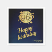 Geboren 1965 60. Geburtstag Serviette (Vorderseite)