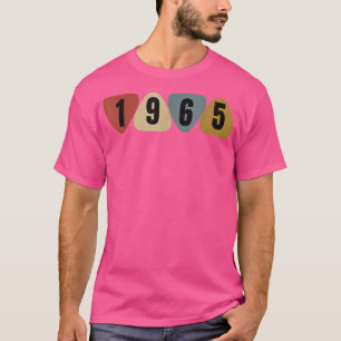 Geboren 1965 Gitarrist Plektrum Music Birthday T-Shirt